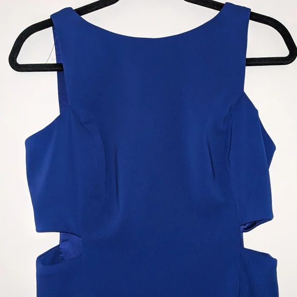 Ralph Lauren long formal dress with side cut outs in deep royal blue - size 4 - Picture 2 of 5